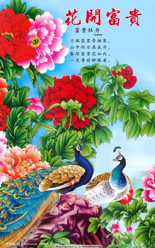 花开富贵吉祥如意