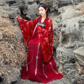 嫦娥仙子汉服奔月主题服装女古装服仙女超仙冬季过年古风汗服女装