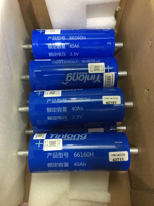 全新银隆66160钛酸锂电池2.3v40ah耐低温快充安全高