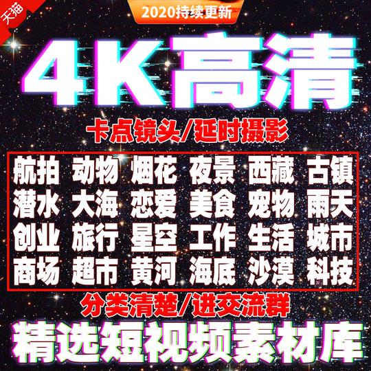 短视频vlog剪辑素材pr高清风景城市夜景美食抖音自媒体ae制作模版