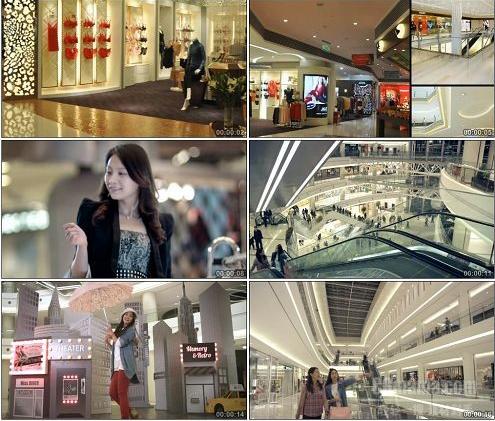 cg0270-商场快速人物走动产品展示人们选购商品场景高清实拍视频素材