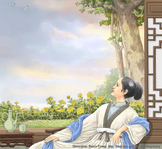 李清照《声声慢》插画