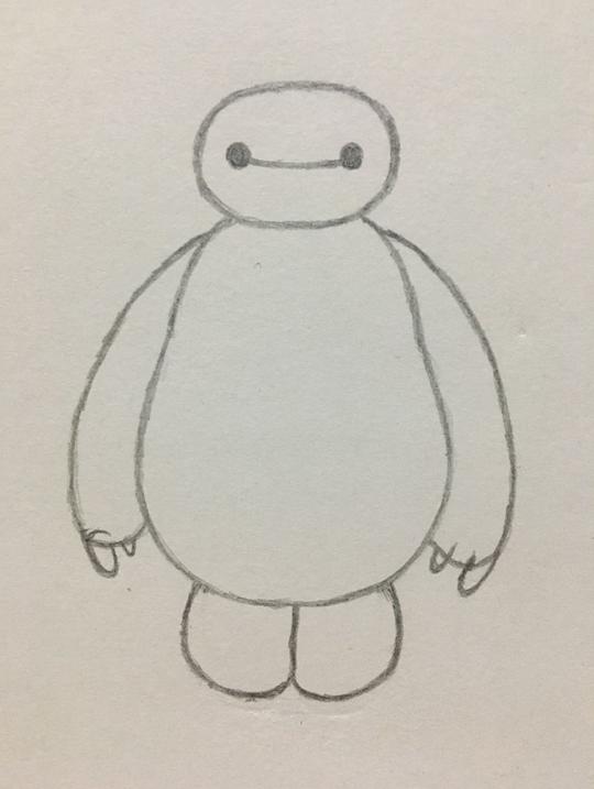简笔画——大白的画法
