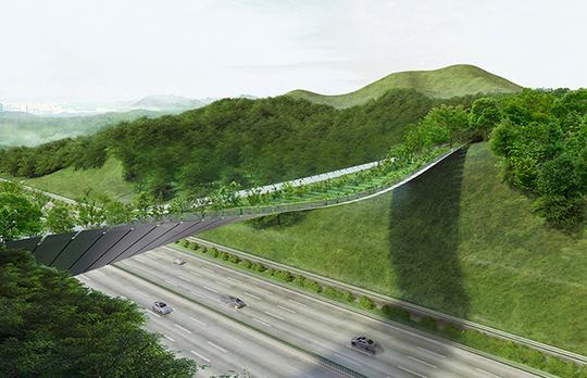 首尔将在将在高速公路上方搭座生态桥，真的让人很期待