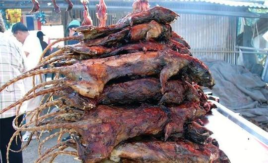 越南街边的美味“老鼠烤肉”，卖得火热，女性吃了能美容