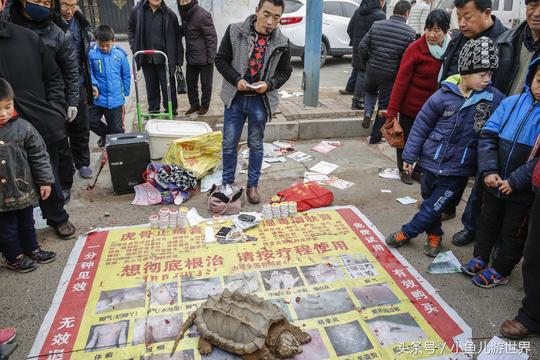 年轻小伙农村街头吆喝做生意，一只稀罕物引来众人围观？