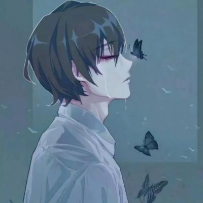 2018抖音头像男卡通高清无水印抑郁孤寂装深沉的撩妹