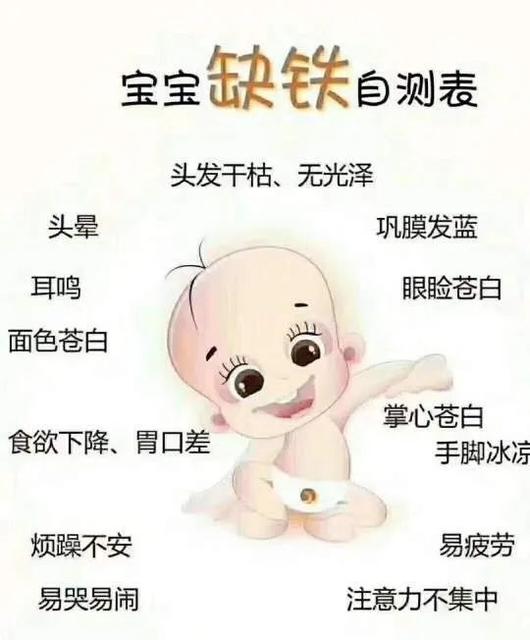 宝宝缺铁怎么办