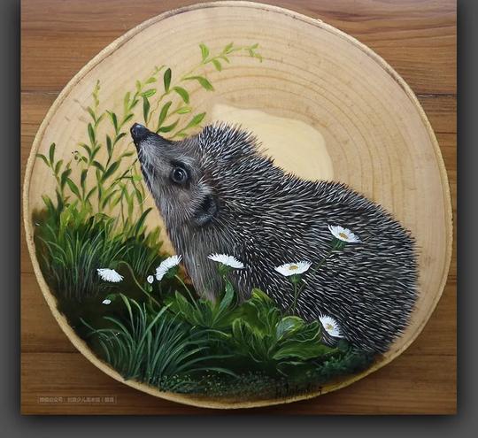 绘画素材｜丙烯画这样画，又惊艳又有创意