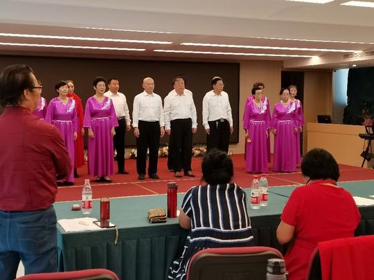 庆祝十一国庆节中秋节红歌演唱