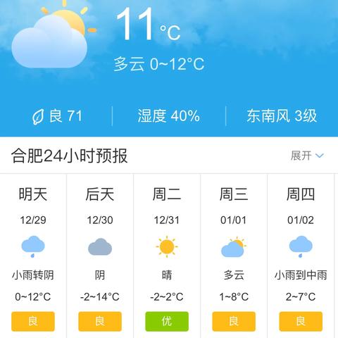 【合肥未来30天天气预报】合肥未来一个月天气情况查询