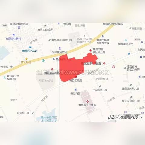 赣州市赣县区面积多少亩