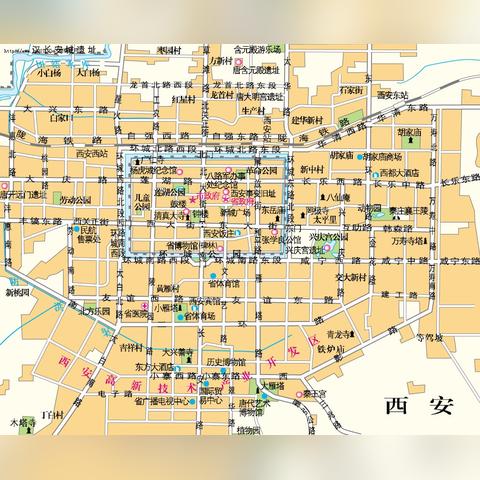 西安在地图上的位置相关长尾关键词有哪些