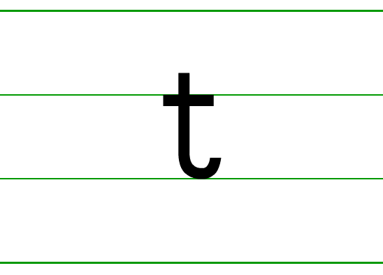 t的正確寫法 t的正確占格圖片
