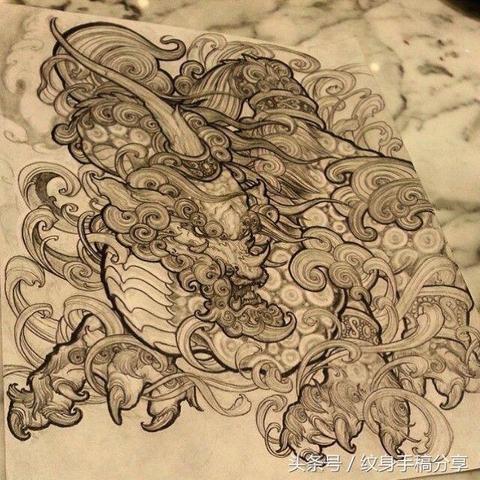 貔貅背部纹身图案大全的长尾关键词有哪些