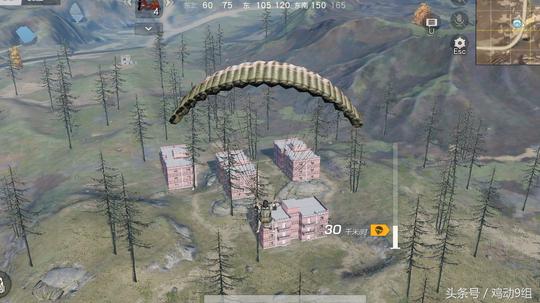 《荒野行动》地图上都没有名字的冷门跳伞点，落地就能三级甲