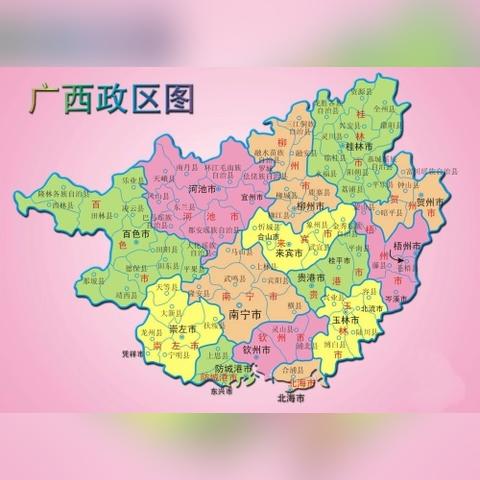 桂林在广西地图的哪方向？