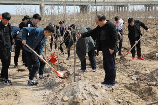 「西丰蜂巢商会开展义务植树活动」增添一抹新绿