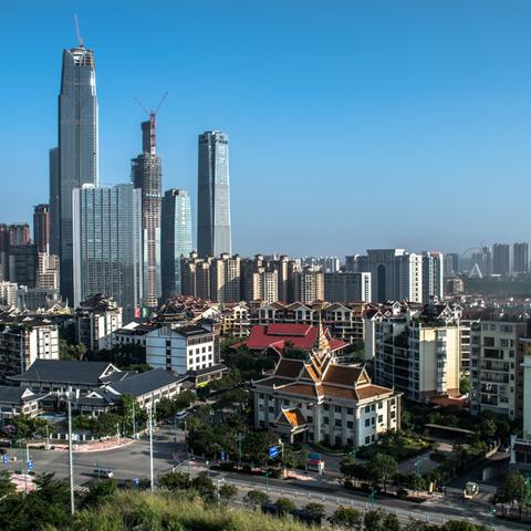 南宁市高楼怎么画图片