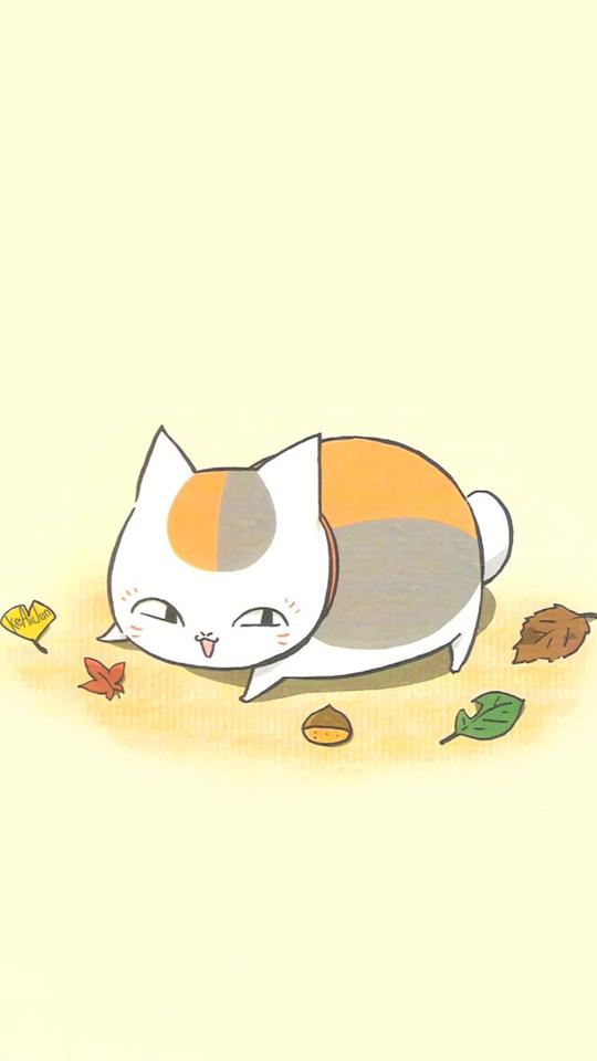 夏目友人帐猫老师高清手机壁纸，这样可爱的猫咪请给我来一波