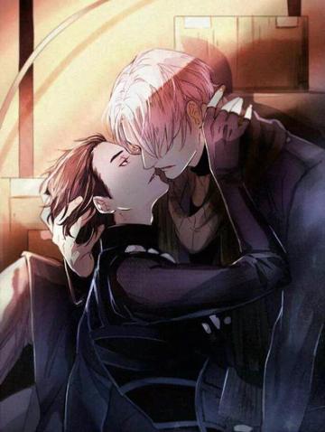 亲吻扑倒男人女人亲密表情