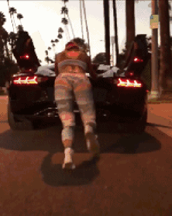 翘臀撸管健身运动表情