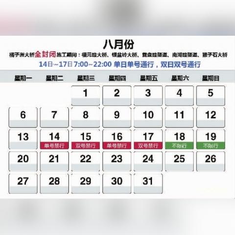 【长沙今日限行尾号】2025年7月12日长沙限行尾号是几