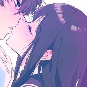 动漫害羞爱情情侣头像图片