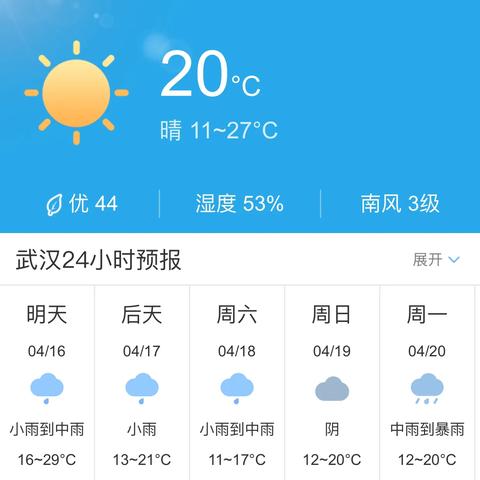 【武汉未来15天天气预报】武汉未来15天气情况查询