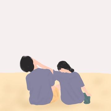 瑟瑟的情侣背景图