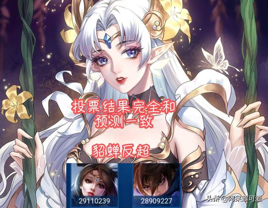经过三天三夜的投票，澜翻车，貂蝉翻身，瑶却意外迎来好消息