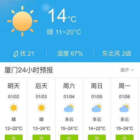 【福建未来30天天气预报】福建未来一个月天气情况查询
