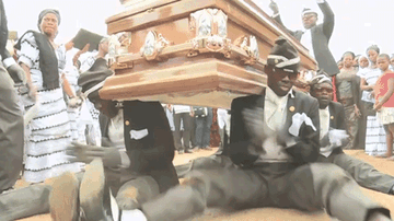 黑人抬棺材幽默表情包