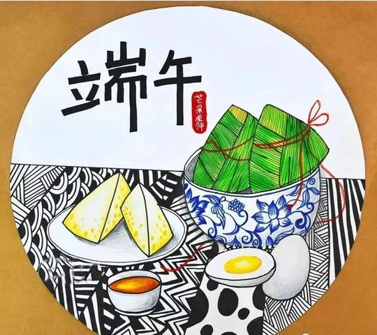 各种端午少儿绘画作品素材分享一波，你还在等什么？