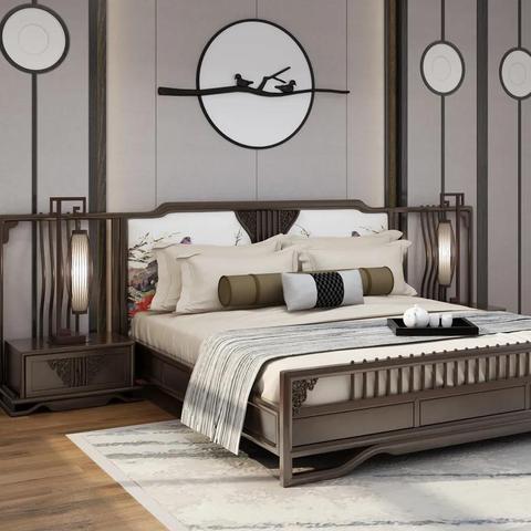 中式实木床图片大全的长尾关键词是什么