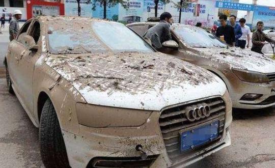 暴雨之后，大批二手车商赶来，5万一辆的泡水奥迪，值得入手吗？