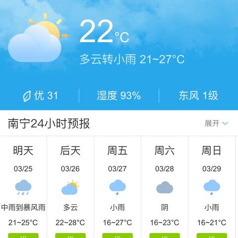 【南宁未来30天天气预报】南宁未来一个月天气情况查询