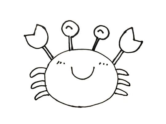 亲子简笔画素材｜零基础学画12种卡通画海洋生物，简单可爱