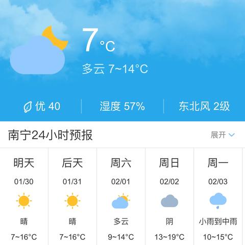 【南宁未来30天天气预报】南宁未来一个月天气情况查询