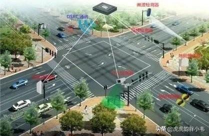 马路上红绿灯标志图片红绿灯路口停止线前黄色方块是什么东西
