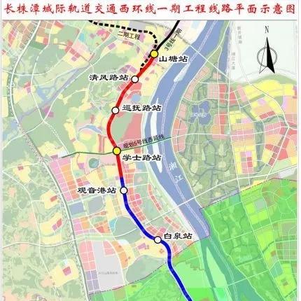 长沙市地铁途经什么地方