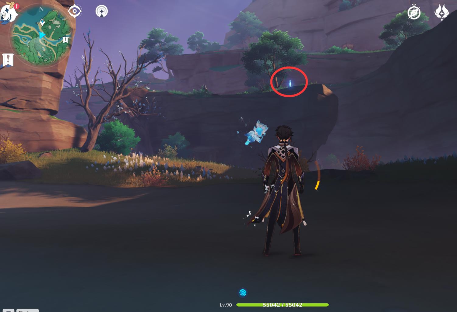 原神千来神祠海底怎么去（原神踏砂山顶雷灵位置）