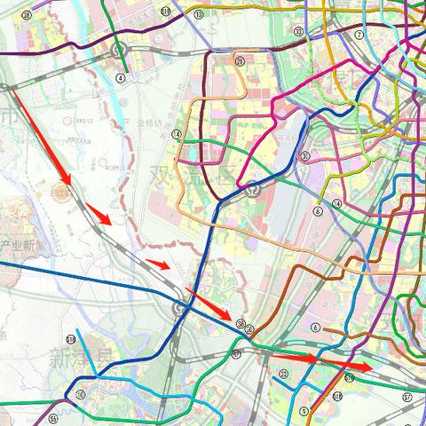 成都市地铁最新规划图的长尾关键词有哪些
