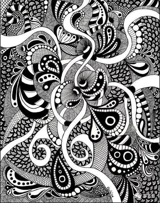 绘画素材丨学好装饰画，这些装饰线描设计训练一定有用