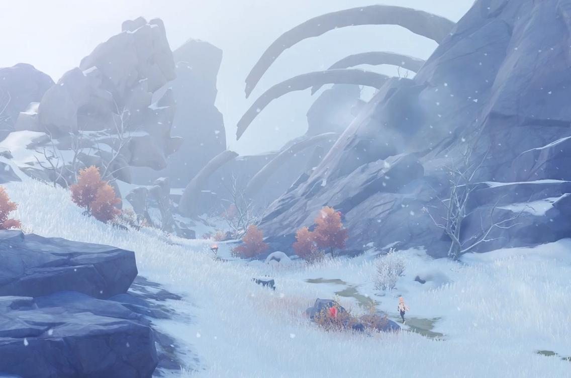 原神中雪山之顶怎么上（雪山中间怎么进去）