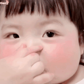 萌娃小手比心特效表情可爱