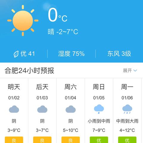 【合肥未来30天天气预报】合肥未来一个月天气情况查询