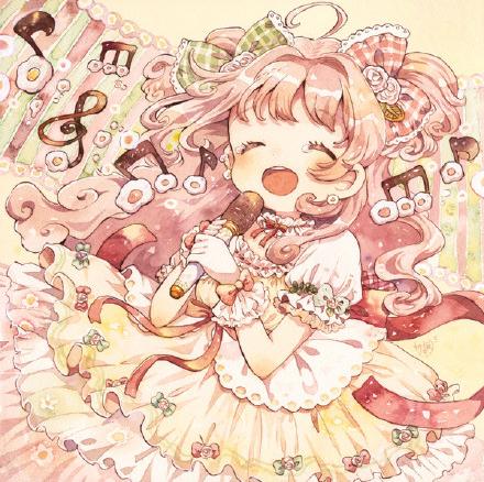一组超可爱的萌系小清新手绘插画作品，超赞的水彩临摹素材哦