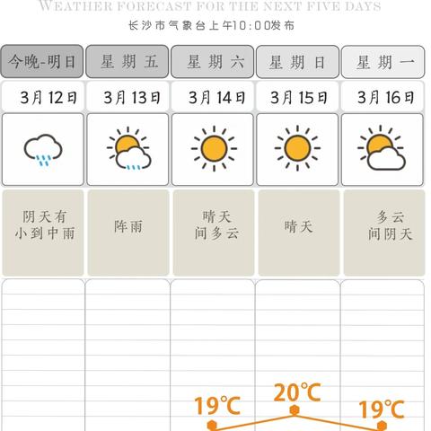 【长沙未来15天天气预报】长沙未来15天气情况查询