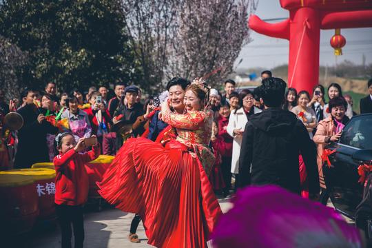 富平农村娃结婚的婚礼现场图片
